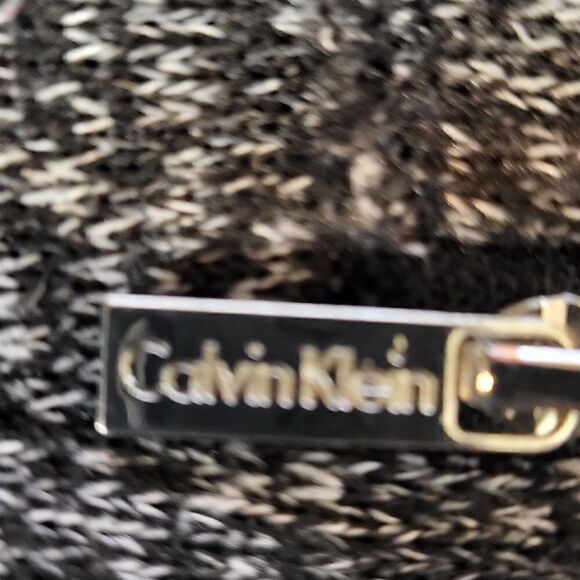 Calvin Klein Women's Gray & Black Cardigan Sweater - Picture 13 of 15